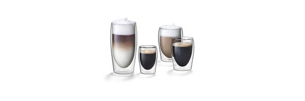 Doppelwandige Kaffeegläser