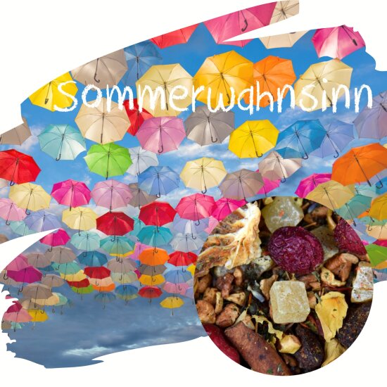 Sommerwahnsinn - sommerliche Fruchtmischung fr einen kstlichen Eistee 250g