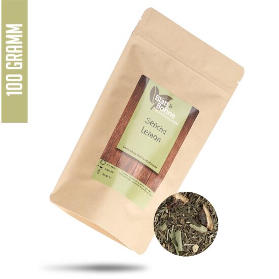 Sencha Lemon - grner Tee mit fruchtigem Zitronenaroma 100g