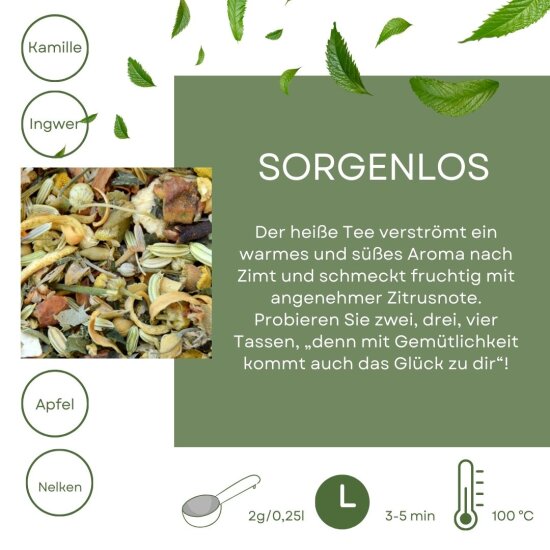 Sorgenlos - ein köstlicher Tee mit beruhigender Wirkung