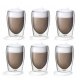 Doppelwandige Cappuccino Gläser 0,30L 6er Set