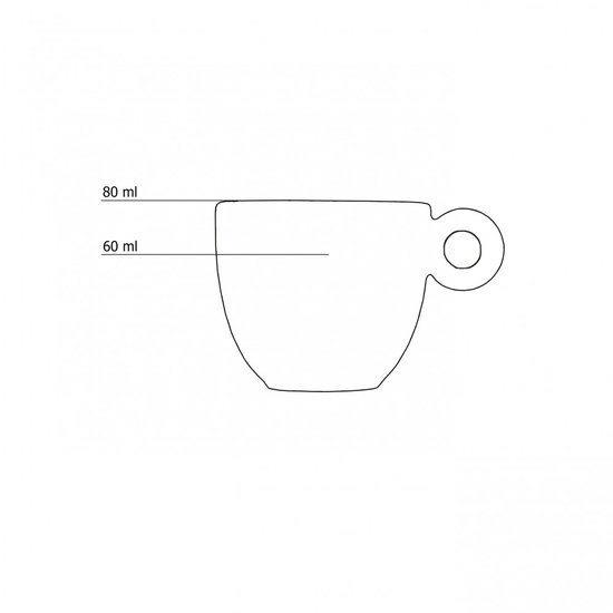 Espresso Tasse Grau 80ML