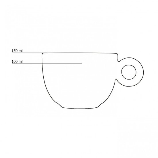 Kaffeetasse Grau 150ML