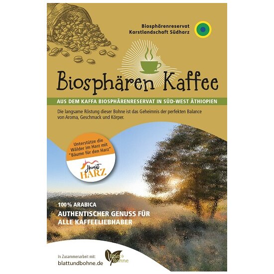 Biosphren Kaffee 250 Gramm Ganze Bohnen